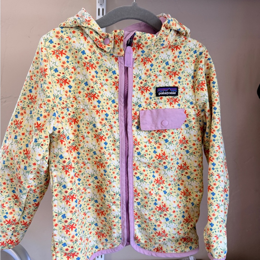 Patagonia Kids' Floral Hooded Jacket - Multicolor